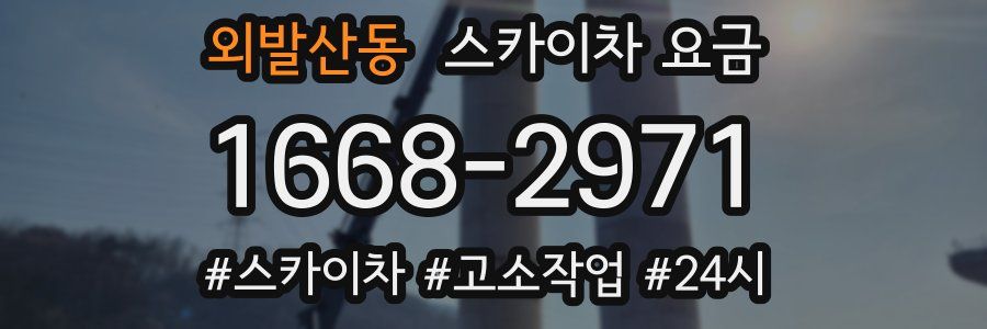 외발산동 스카이차 요금