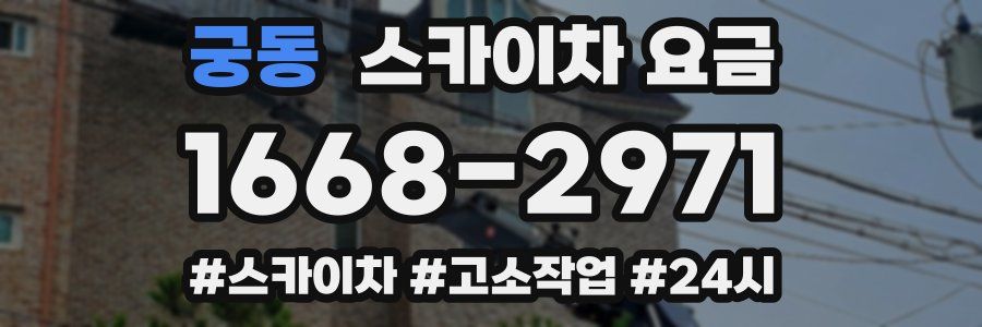 궁동 스카이차 요금