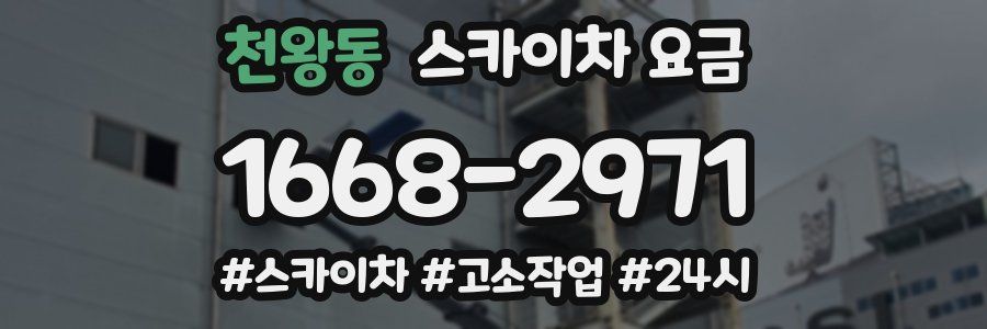 천왕동 스카이차 요금