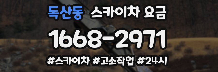 독산동 스카이차 요금