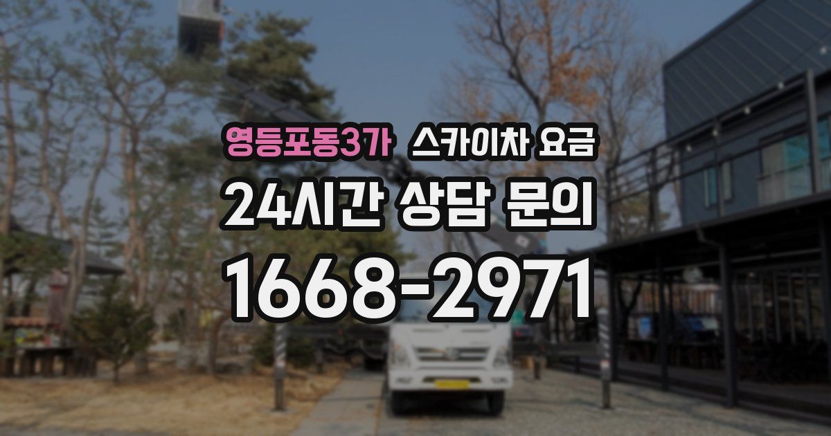 영등포동3가 스카이차 요금