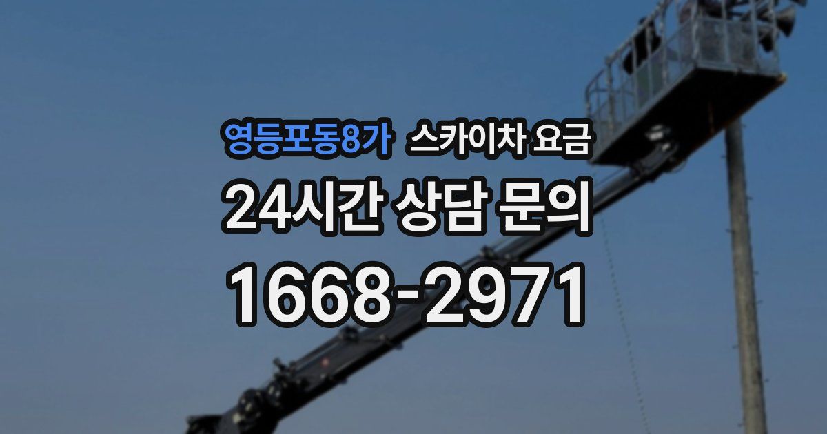 영등포동8가 스카이차 요금