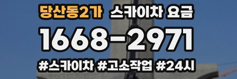 당산동2가 스카이차 요금