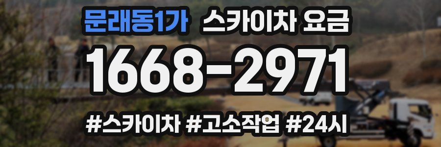 문래동1가 스카이차 요금