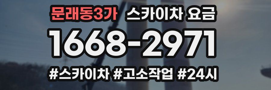 문래동3가 스카이차 요금