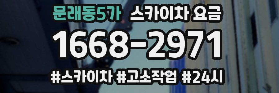 문래동5가 스카이차 요금