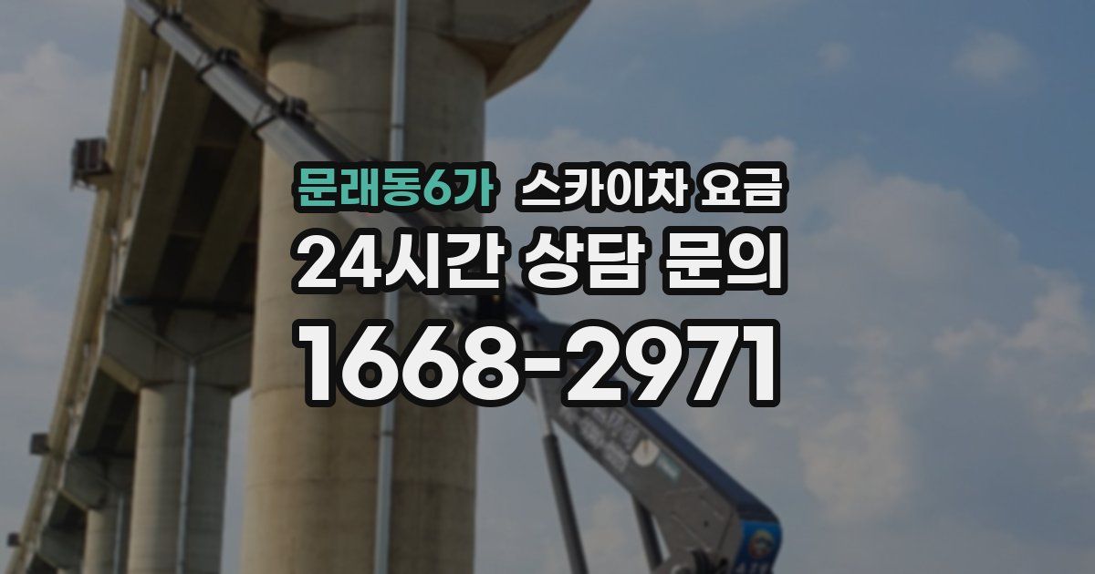 문래동6가 스카이차 요금
