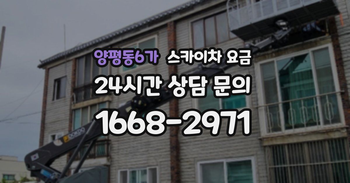 양평동6가 스카이차 요금