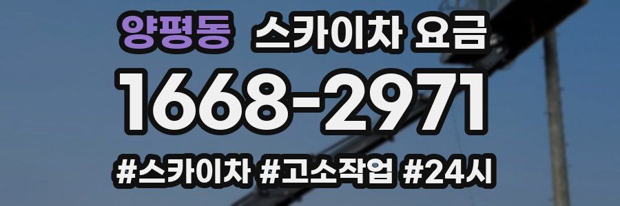 양평동 스카이차 요금