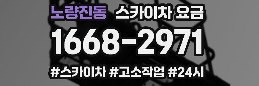 노량진동 스카이차 요금