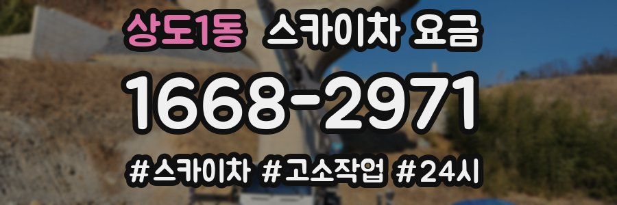 상도1동 스카이차 요금