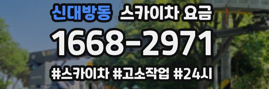 신대방동 스카이차 요금