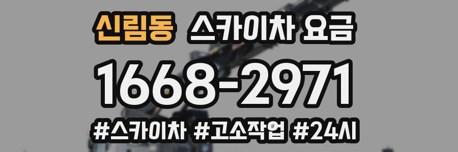 신림동 스카이차 요금