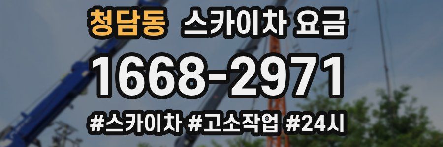 청담동 스카이차 요금