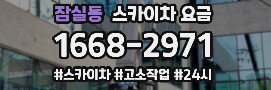 잠실동 스카이차 요금