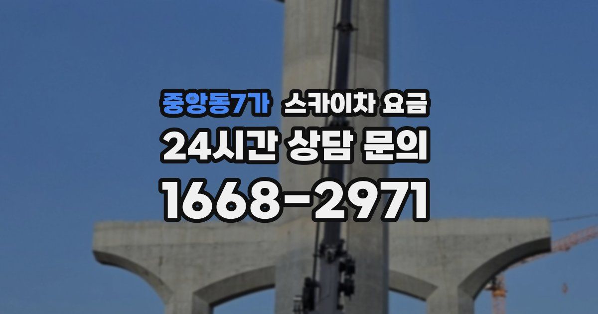 중앙동7가 스카이차 요금