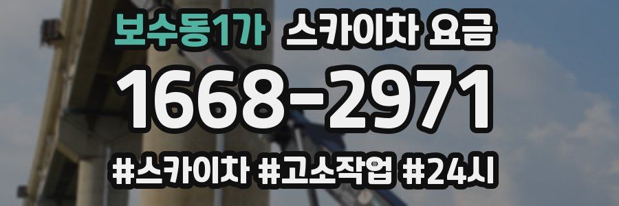 보수동1가 스카이차 요금