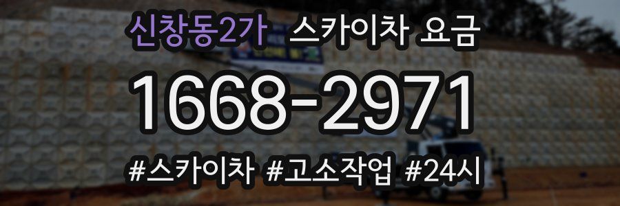 신창동2가 스카이차 요금
