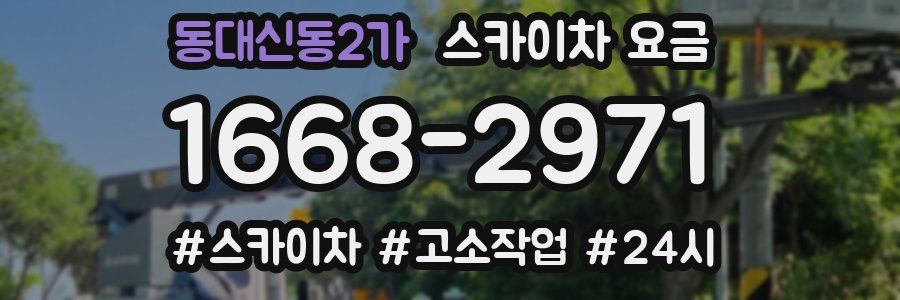 동대신동2가 스카이차 요금