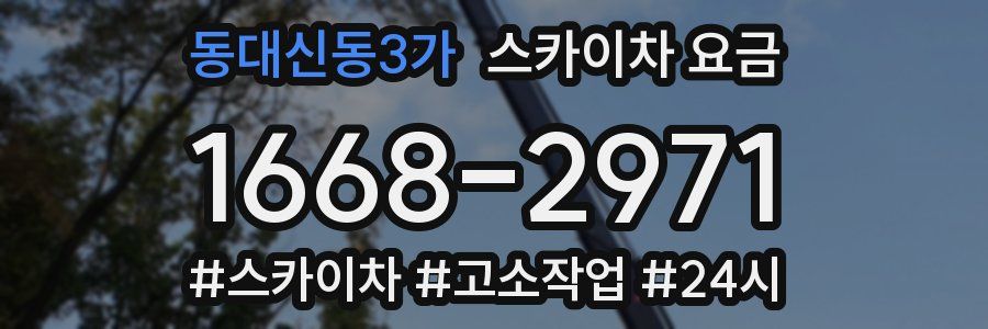 동대신동3가 스카이차 요금