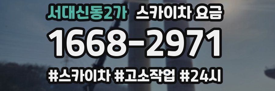 서대신동2가 스카이차 요금