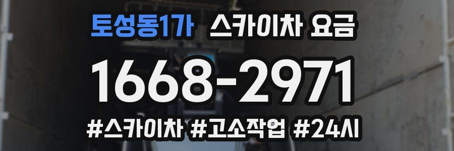 토성동1가 스카이차 요금