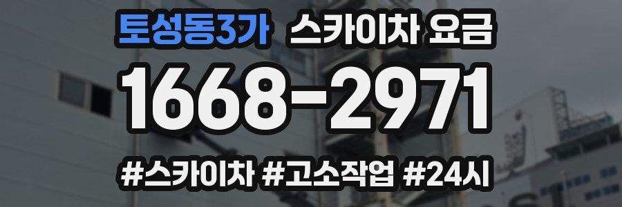 토성동3가 스카이차 요금