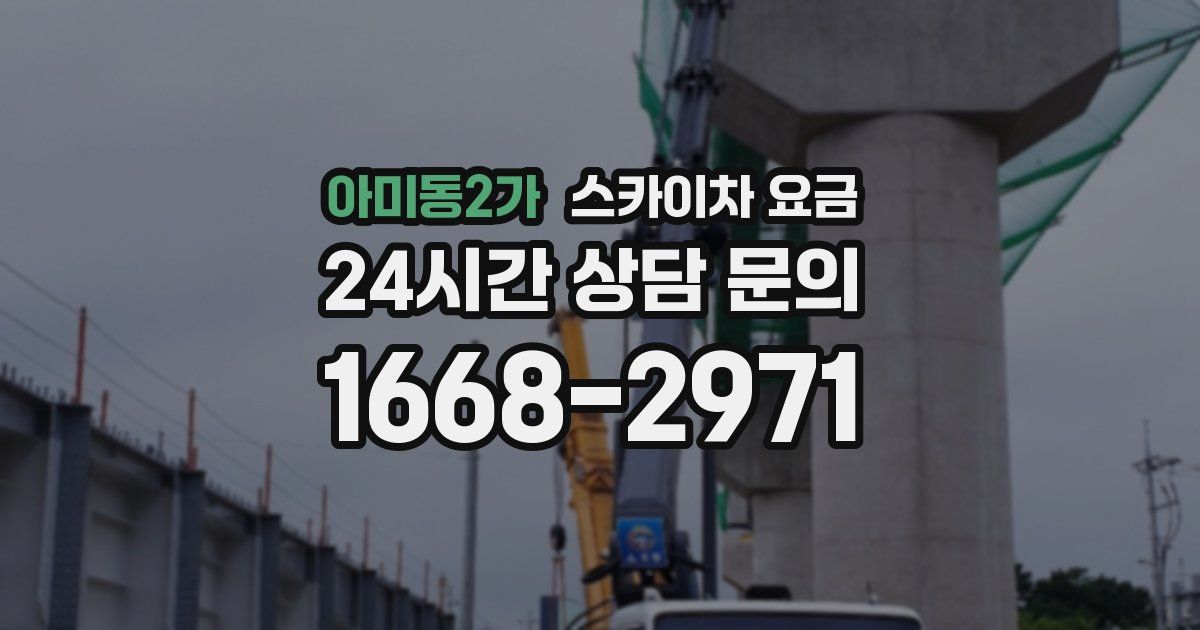 아미동2가 스카이차 요금