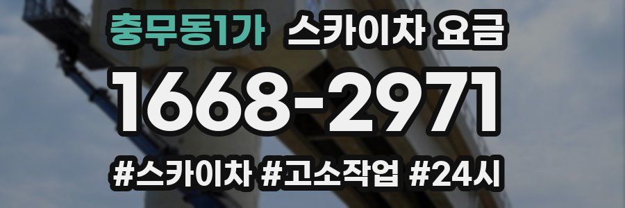 충무동1가 스카이차 요금