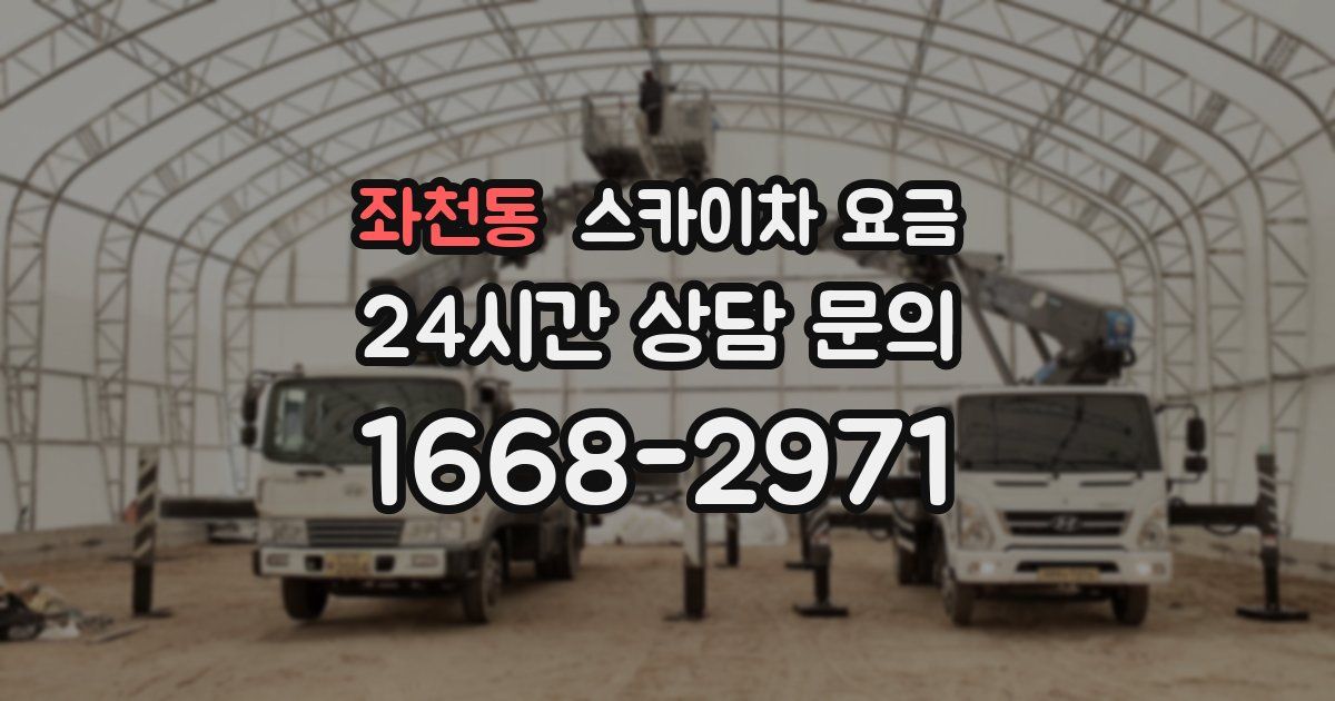 좌천동 스카이차 요금