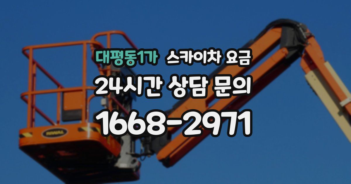 대평동1가 스카이차 요금
