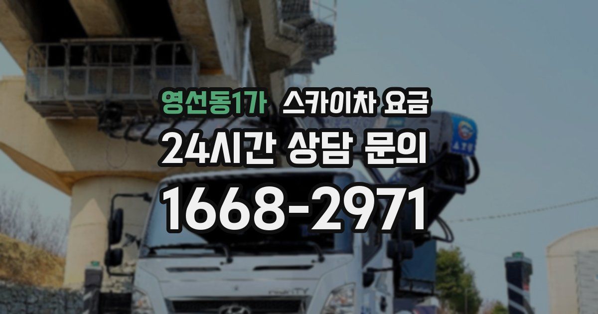 영선동1가 스카이차 요금