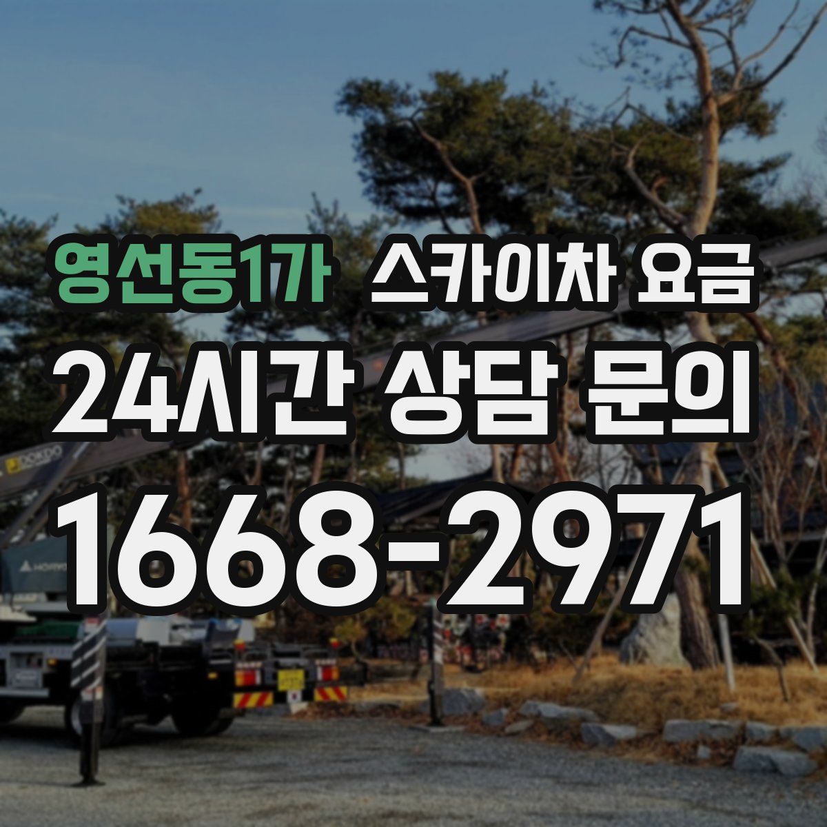 영선동1가 스카이차 요금
