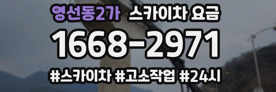 영선동2가 스카이차 요금