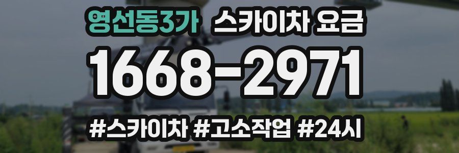 영선동3가 스카이차 요금