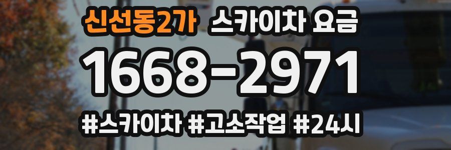 신선동2가 스카이차 요금