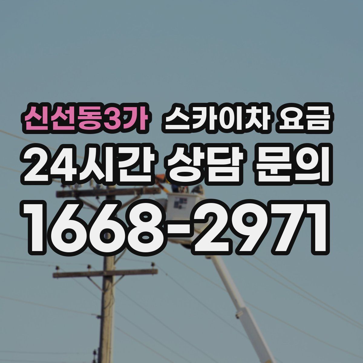 신선동3가 스카이차 요금