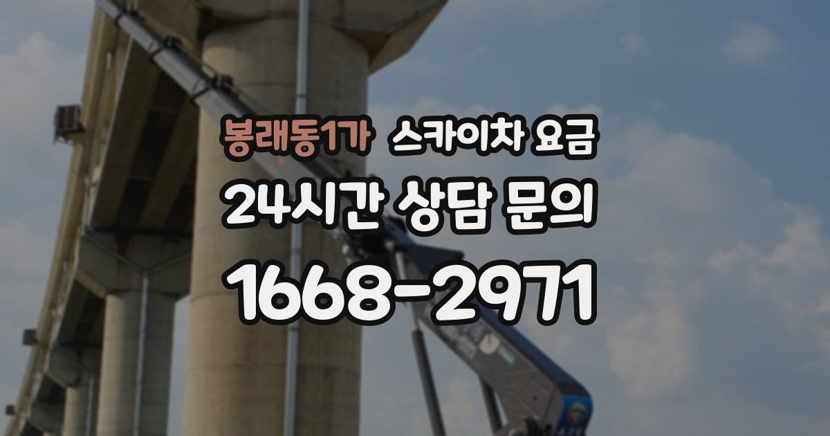 봉래동1가 스카이차 요금