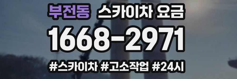부전동 스카이차 요금