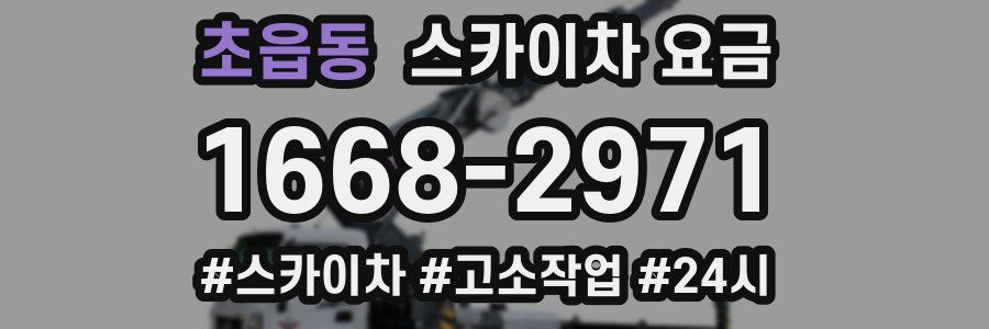 초읍동 스카이차 요금