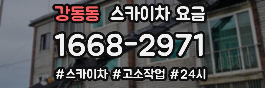 강동동 스카이차 요금