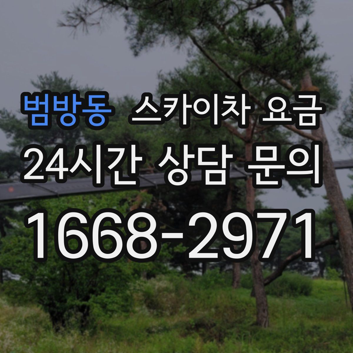 범방동 스카이차 요금