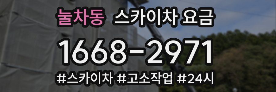 눌차동 스카이차 요금