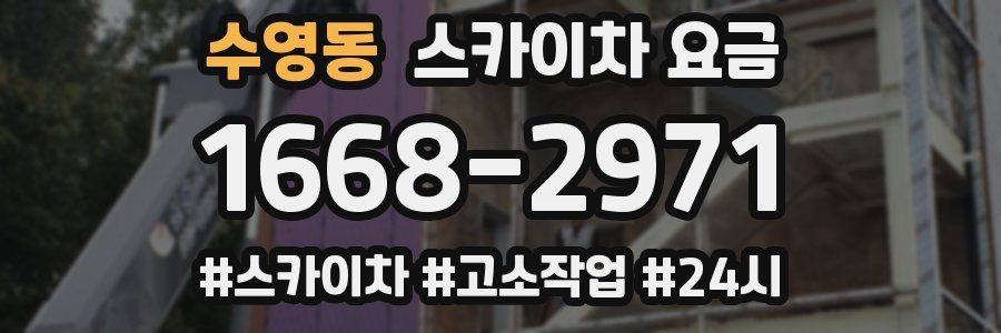수영동 스카이차 요금