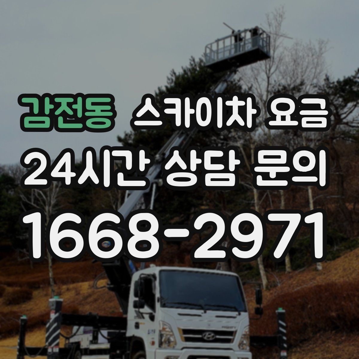 감전동 스카이차 요금
