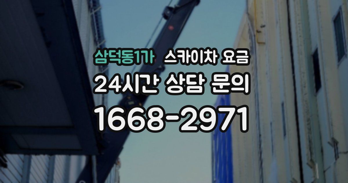 삼덕동1가 스카이차 요금