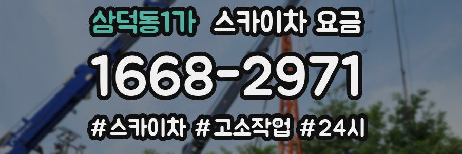 삼덕동1가 스카이차 요금