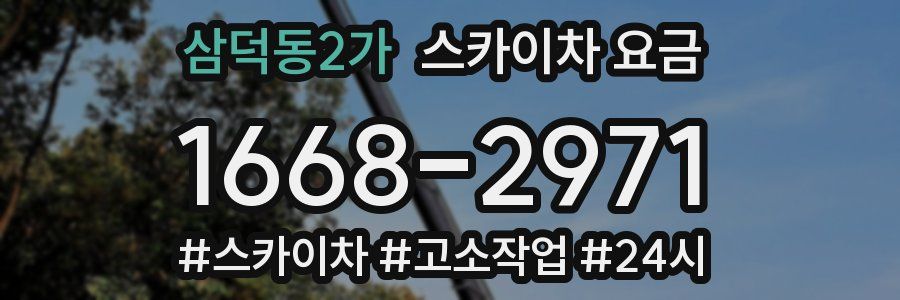 삼덕동2가 스카이차 요금