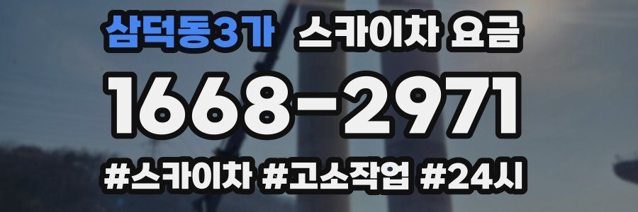 삼덕동3가 스카이차 요금