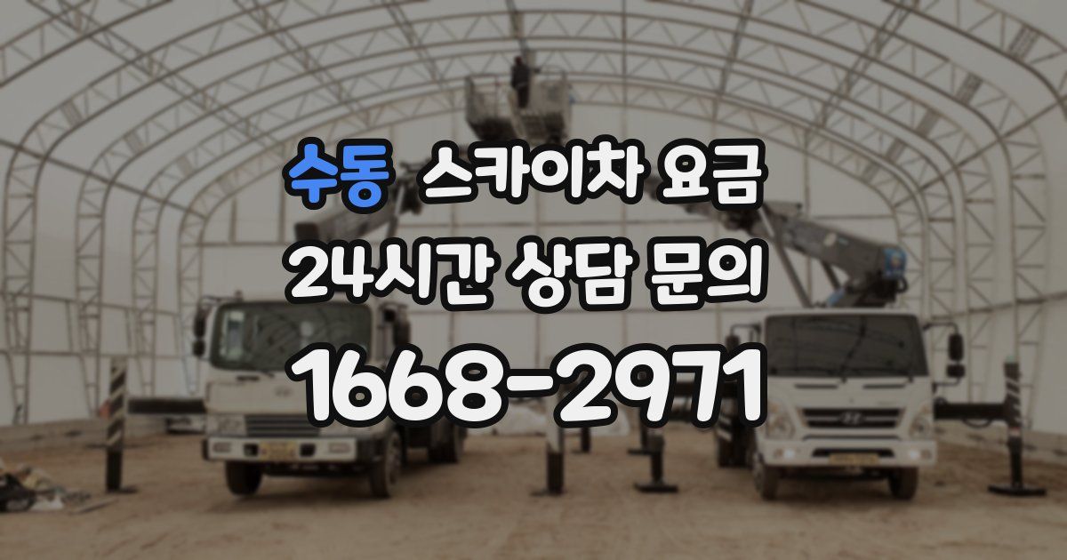 수동 스카이차 요금